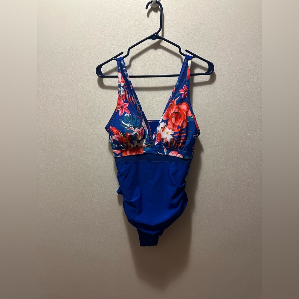 Floral Blue Swimwear